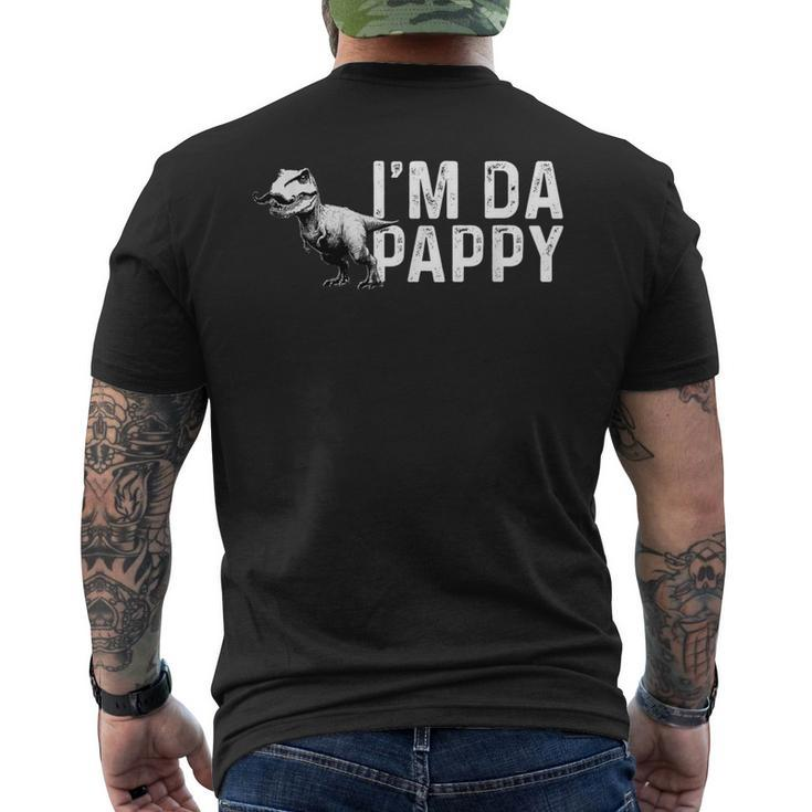 Dinosaur Fathers Day I'm Da Pappy Grandpappy Fathers Day Men's T-shirt Back Print