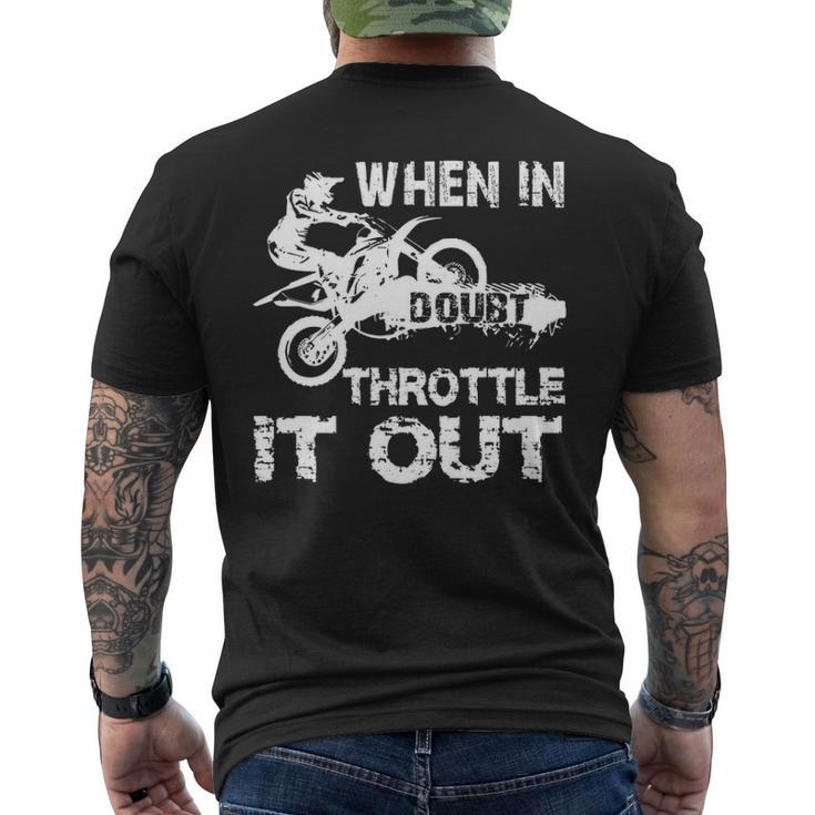 Dirt Bike Motocross Biker Riding Motorcycle Gif Men's T-shirt Back Print