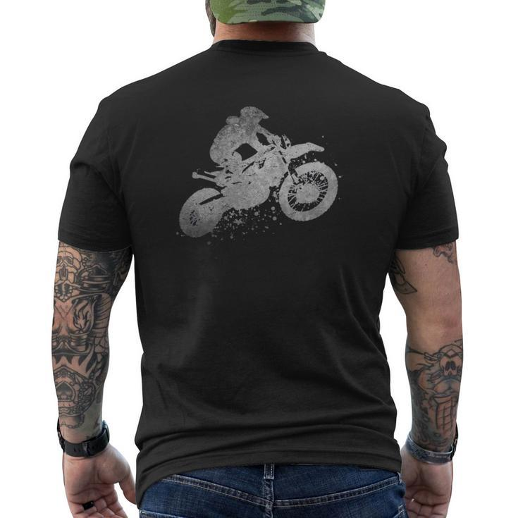 Dirt Bike Rider Vintage Retro Love Racing Men Boys Kids Dad Mens Back Print T-shirt