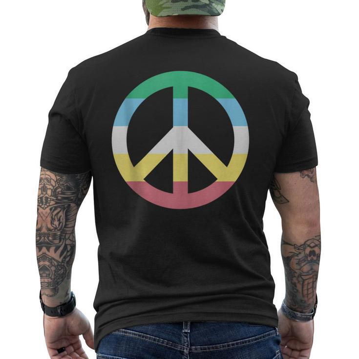 Disability Peace Sign Disabilities Month Disability Men's T-shirt Back Print