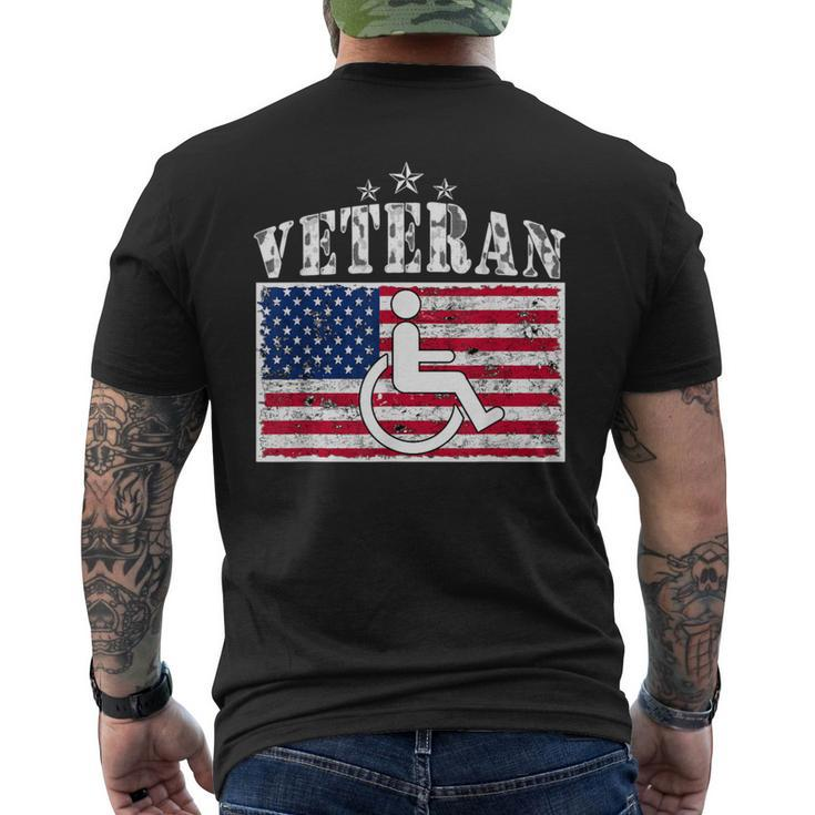Disabled Handicapped Veteran  For Veteran Men's T-shirt Back Print