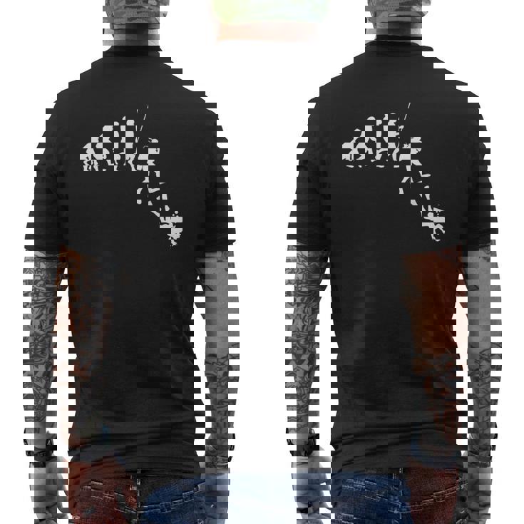 Diving Evolution Evolution Of Man Scuba Dive Ocean Men's T-shirt Back Print