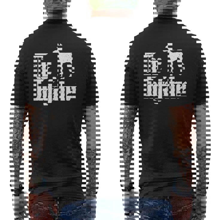 Doberman Pinscher Dog The Dogfather Dog Lover Men's T-shirt Back Print