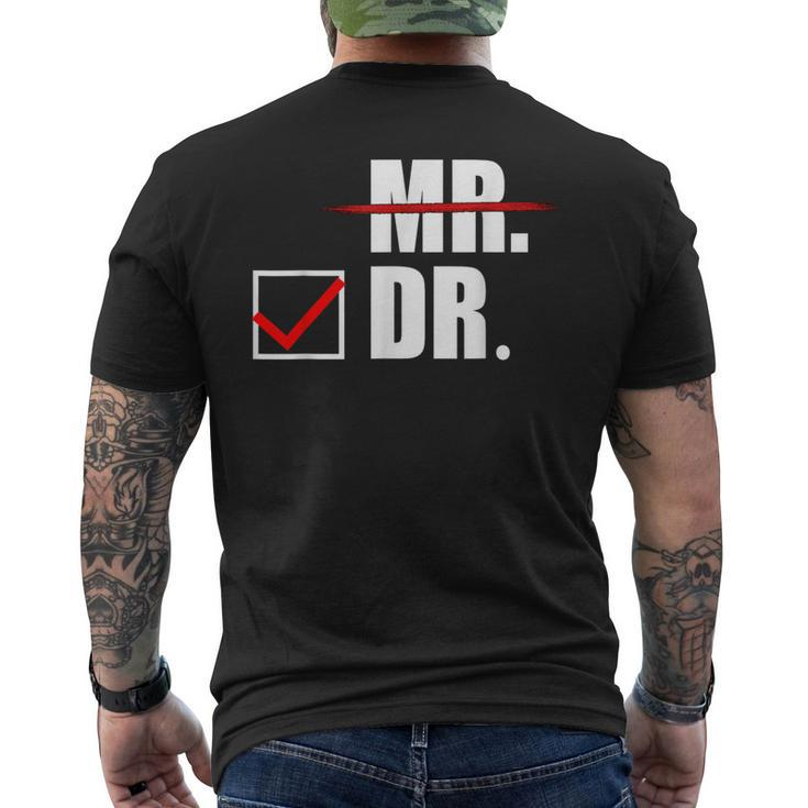 Doctor For For Him Male Phd Graduation Men's T-shirt Back Print