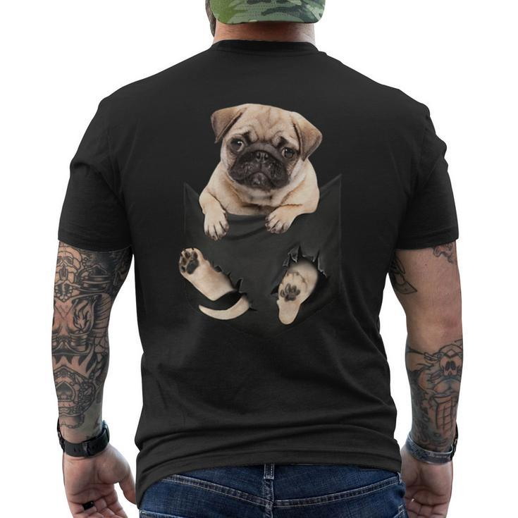 Dog Lovers Pug In Pocket Dog Pug Men's T-shirt Back Print