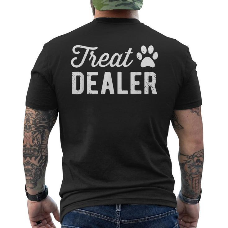 Dog Treat Dealer Humor Dog Owner Dog Treats Dog Lover Men's T-shirt Back Print