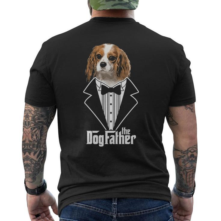 The Dogfather Cavalier King Charles Spaniel Dad Papa Men's T-shirt Back Print