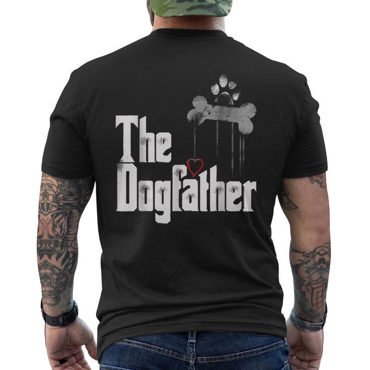 The Dogfather Dad Dog Father's Day Men's T-shirt Back Print