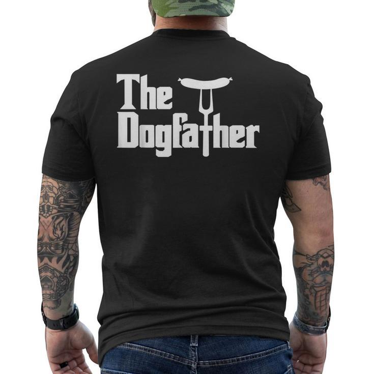 Dogfather Hot Dog Grilling Pun Men's T-shirt Back Print