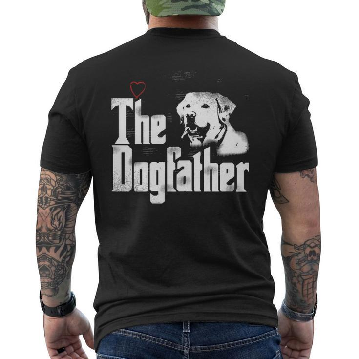 The Dogfather Labrador Dad T Fathers Day Men's T-shirt Back Print