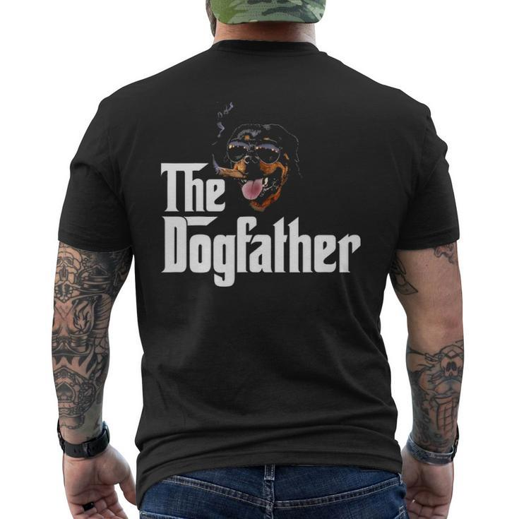 The Dogfather Rottweiler Dog Owner Dog Lover Men's T-shirt Back Print