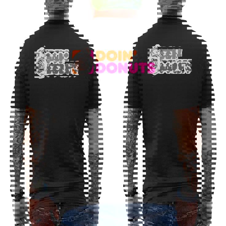 Doin' Donuts Divertidos Carreras & Drift Car Entusiasta Camiseta Hombre Estampado Espalda