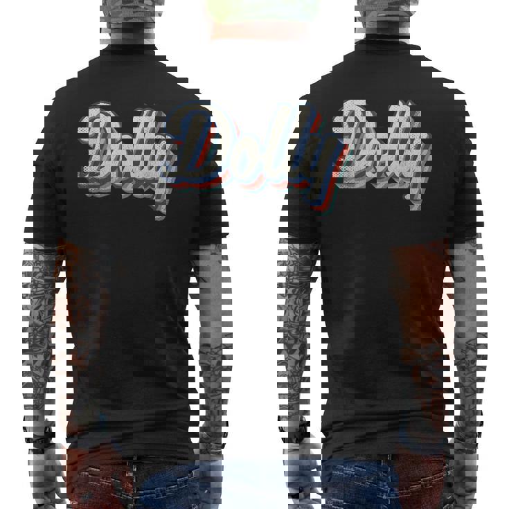 Dolly Retro Outfit Western Dolly Men's T-shirt Back Print