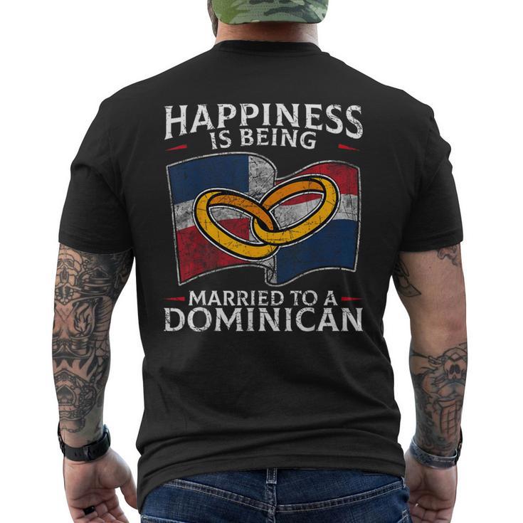 Dominican Republic Marriage Dominican Heritage Married Men's T-shirt Back Print