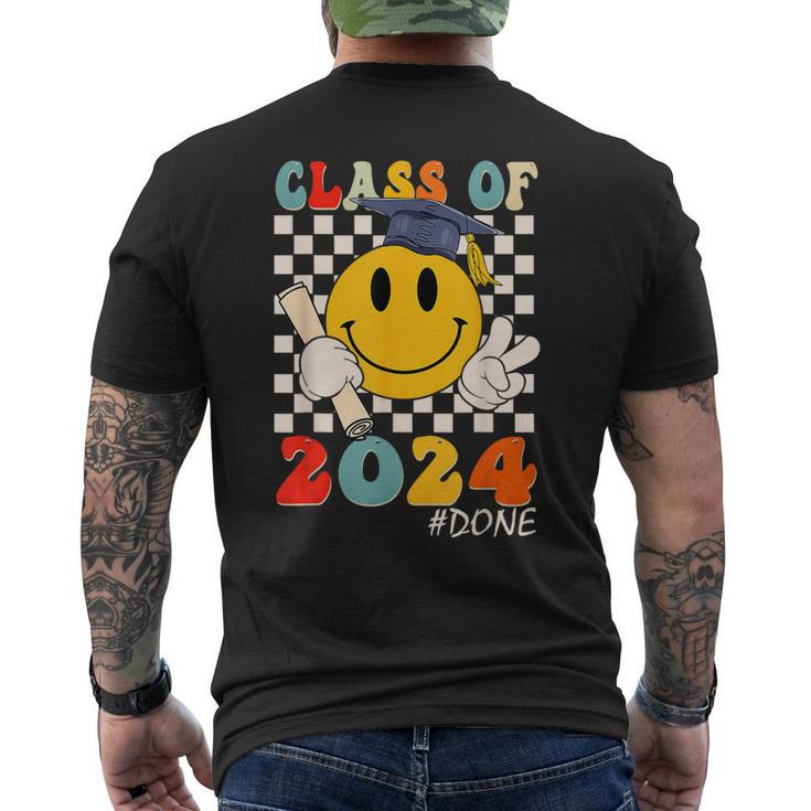 Done Class Of 2024 Graduation Graduate Senior High School Men's T-shirt Back Print