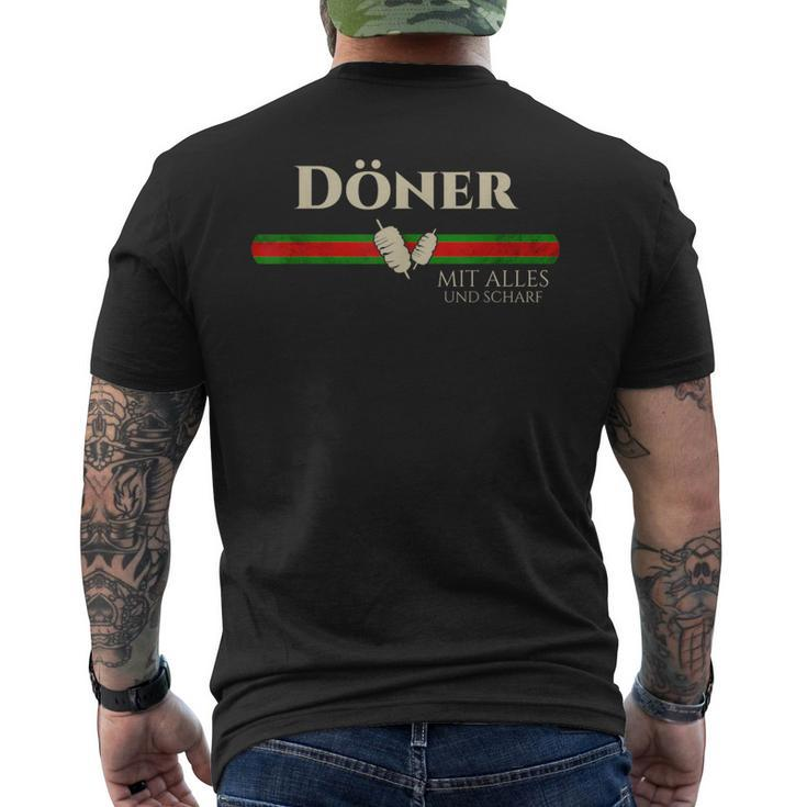 Doner Kebab For Turks And Doner Lovers Doner Man T-Shirt mit Rückendruck