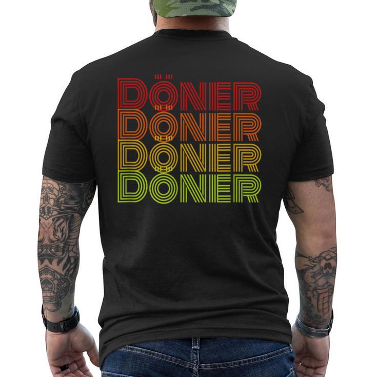 Doner Kebab Retro T-Shirt mit Rückendruck