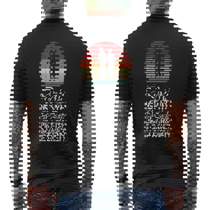 Dont Mess With Old People Life In Prison Gag For Old People V2 Mens Back Print T-shirt