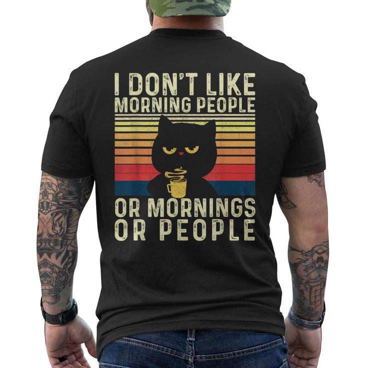 I Don't Like Morning People Introvert Introverted Antisocial Men's T-shirt Back Print