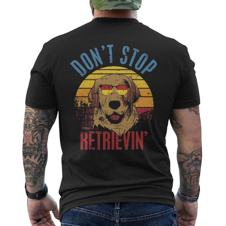 Don't Stop Retrieving Labrador Men's T-shirt Back Print
