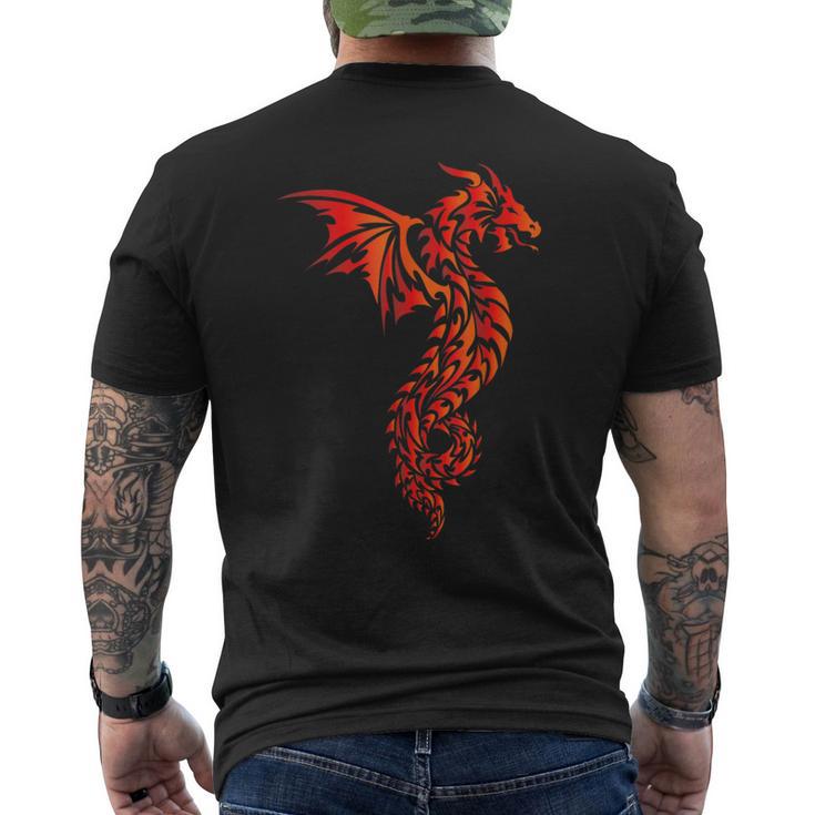 Dragon Tribal Graphic Mythical Legendary Creature Folklore Men's T-shirt Back Print