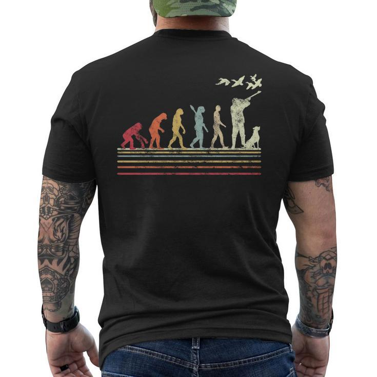 Duck Hunting Evolution Retro Style For Duck Hunters Men's T-shirt Back Print