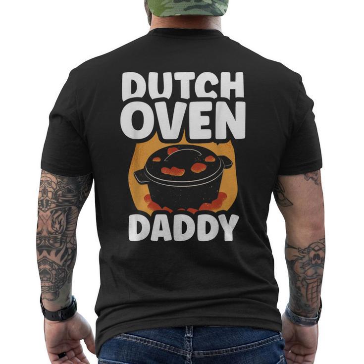 Dutch Oven Daddy Metal Iron Bbq Lover Dutch Oven Dad Father Men's T-shirt Back Print