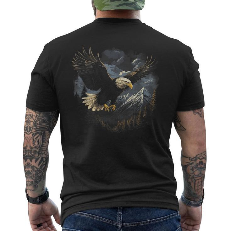 Eagle Bird Mountains Men's T-shirt Back Print