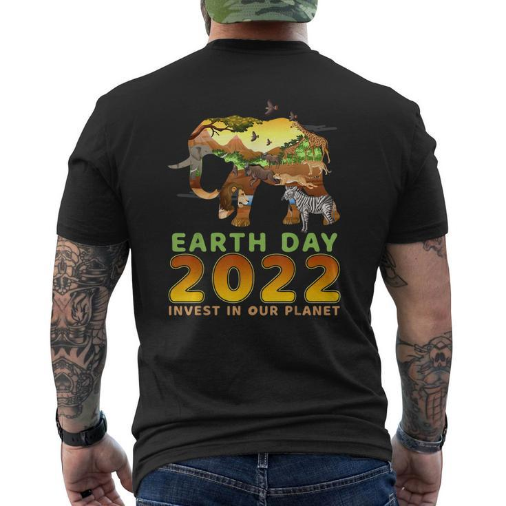 Earth Day 52Nd Anniversary 2022 Elephant Environmental Mens Back Print T-shirt