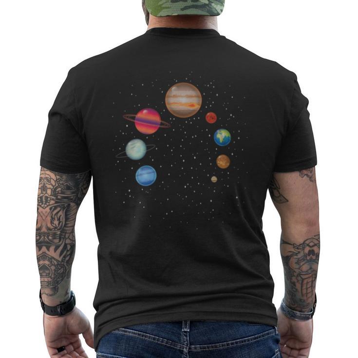 Earth Lover Celestial Body Fan Galaxy Exploration Club Men's T-shirt Back Print