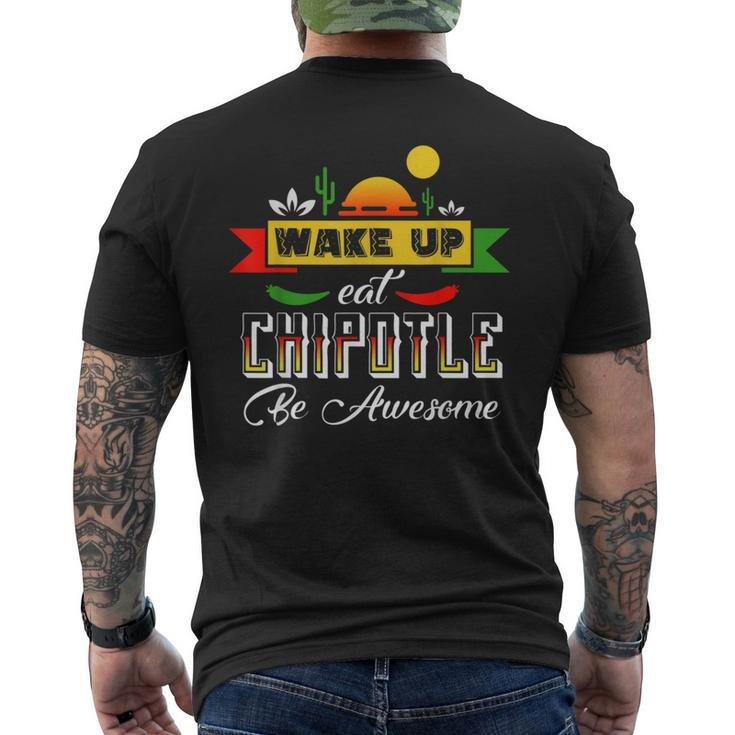 Eat Chipotle  Mexican Food Lover Men's T-shirt Back Print