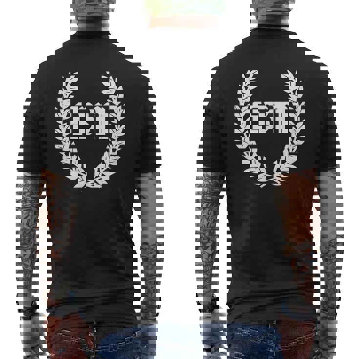 Ebm Electronic Body Music Old School Front Camiseta Hombre Estampado Espalda