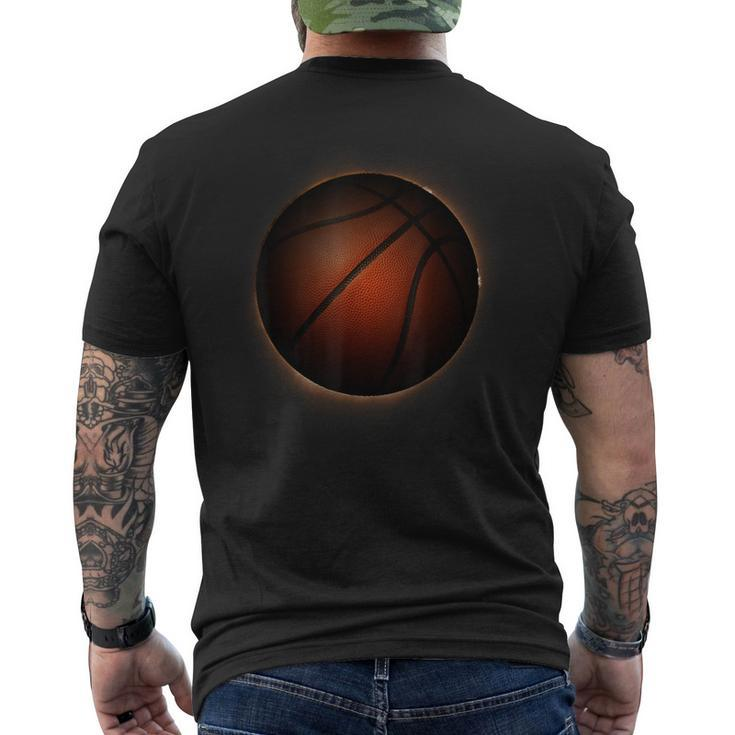 Eclipse 2024 Solar Moon Ball For Basketball Fans Men's T-shirt Back Print