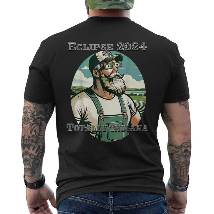 Eclipse 2024 Totally Indiana Men's T-shirt Back Print