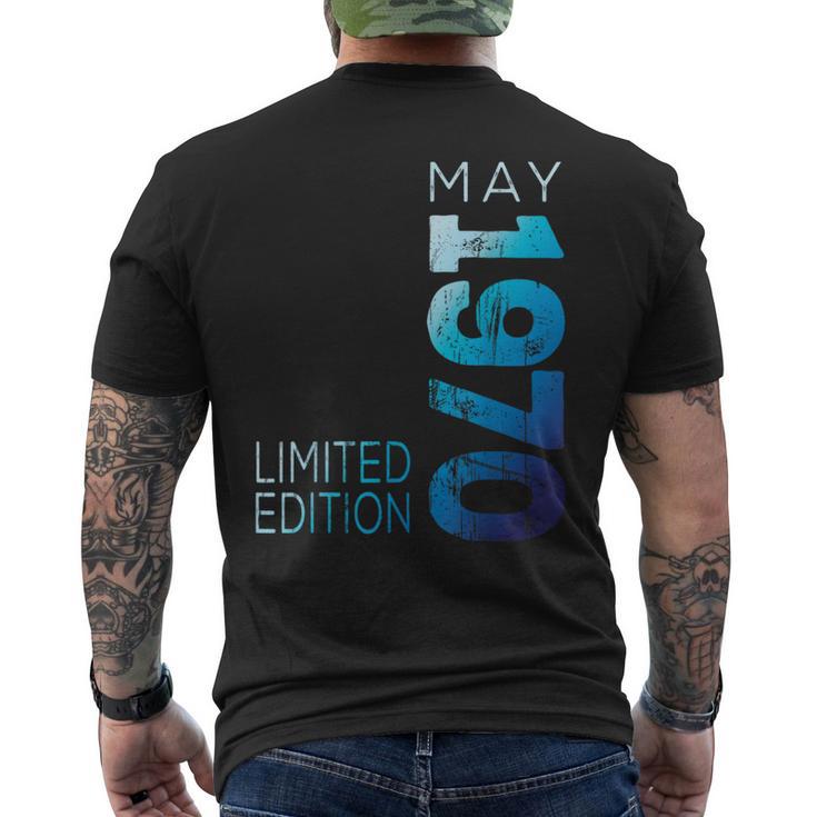 Edición Limitada Mayo 1970 Retro 1970Intage Año 1970 Camiseta Hombre Estampado Espalda
