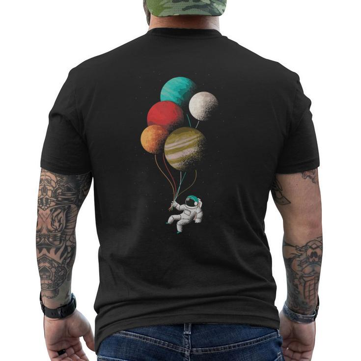 Edm Astronaut Balloon Dance Rave Music Festival Men's T-shirt Back Print