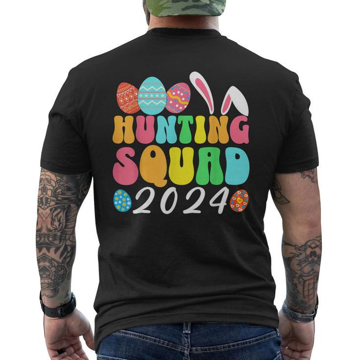 Egg Hunting Squad 2024 Easter Egg Hunt Family Matching Group Men's T-shirt Back Print