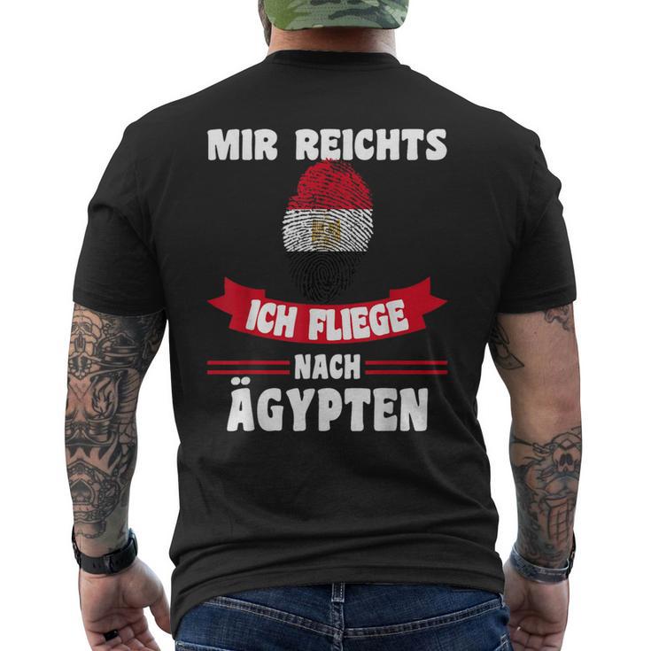 Egypt Flag Mir Reichts Ich Fliege Nach Egypt T-Shirt mit Rückendruck