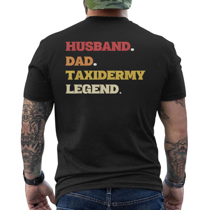 Ehemann Papa Taxidermie-Legende Taxidermie Präparator T-Shirt mit Rückendruck