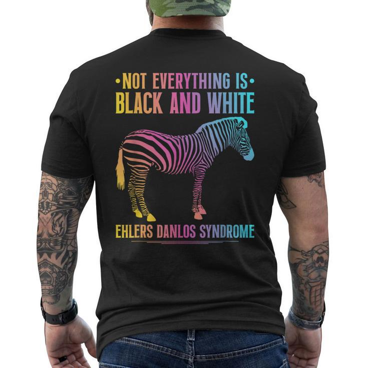 Ehlers Danlos Syndrome Black And White Eds Zebra Men's T-shirt Back Print