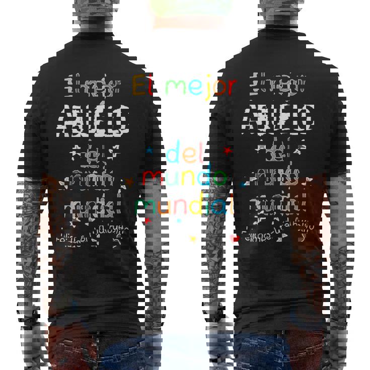 El Mejor Abuelo Del Mundo Mundial Feliz Dia Del Abuelo Men's T-shirt Back Print