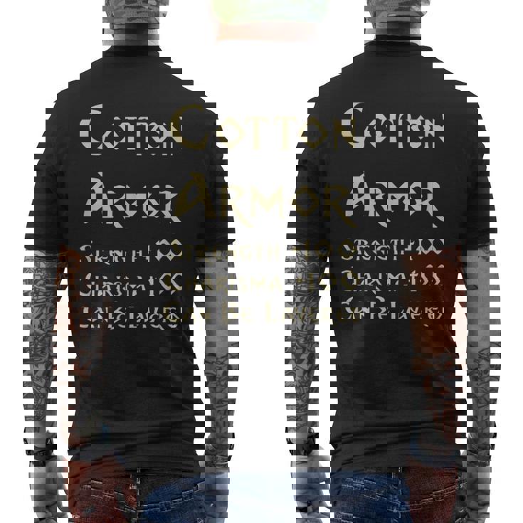 En Coton Armure Statistiques Drôles D'équipement De Jeu Rpg T-shirt imprimé au dos