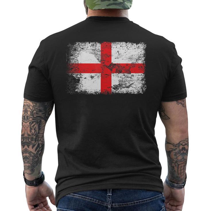 England Flag Cross Of Saint George Flag Men's T-shirt Back Print