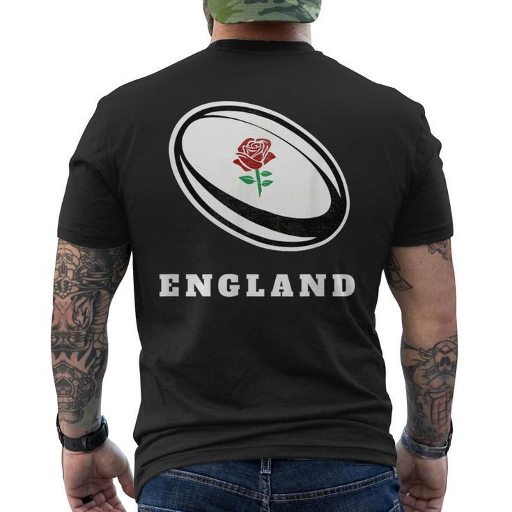 England Rugby Ball Men's T-shirt Back Print