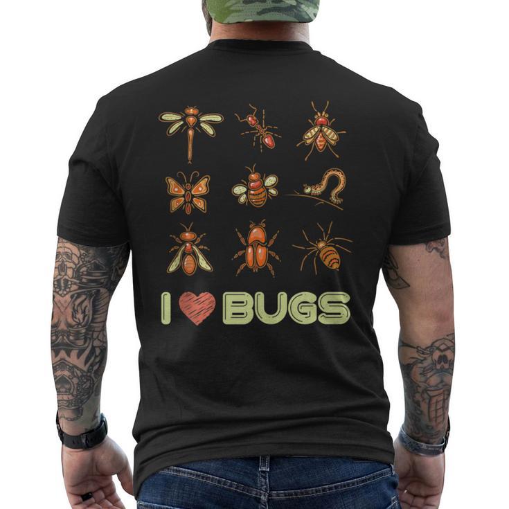 Entomologist Entomology Insects I Love Bugs Men's T-shirt Back Print