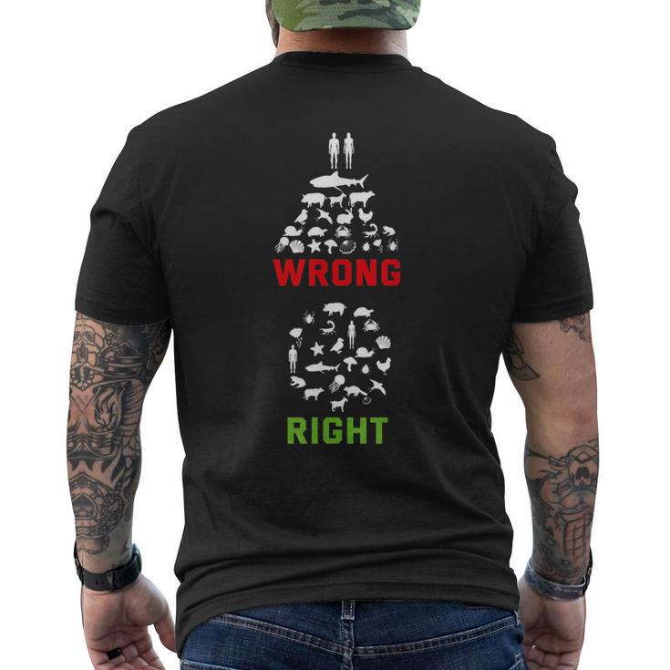 Equality Human And Animal Rights Activists Men's T-shirt Back Print