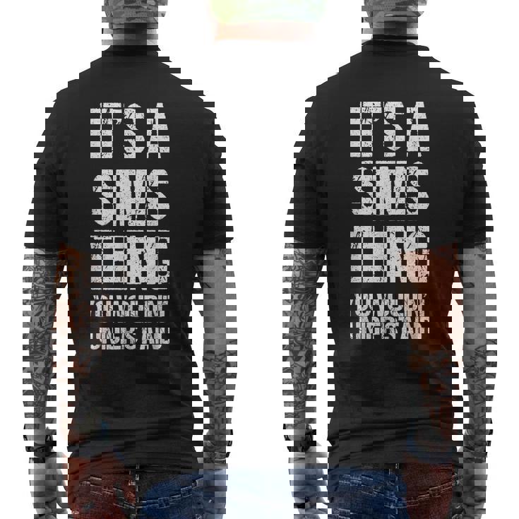 Es Una Cosa De Los Sims No Lo Entenderías Sims Divertidos Camiseta Hombre Estampado Espalda