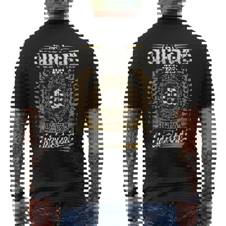 Es Una Cosa De Quinones Que No Entenderías Nombre Clásico Camiseta Hombre Estampado Espalda