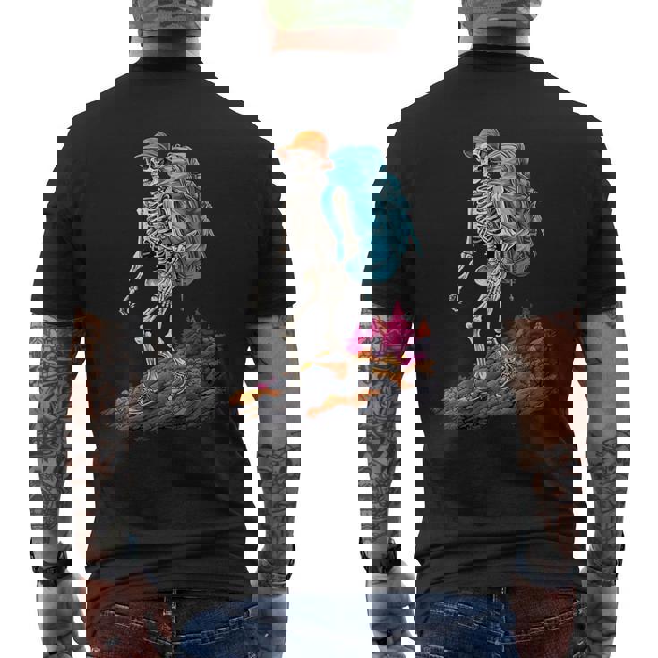 Esqueleto Al Aire Libre Aventuras De Montaña Esqueleto Senderismo Camiseta Hombre Estampado Espalda