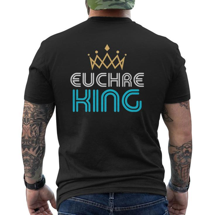 Euchre King For Men Dad Or Grandpa Mens Back Print T-shirt